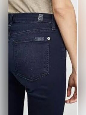Nwt 7 for all mankind high waist skinny jeans size 26 with stretch pocket